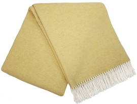 Koc wełniany CASHMERE MERINO 140x200 light yellow