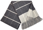 Koc wełniany CASHMERE MERINO 140x200 checked grey