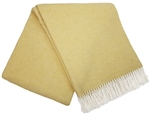 Koc wełniany CASHMERE MERINO 140x200 light yellow